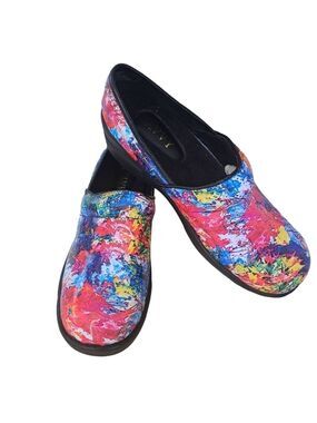 SAVVY BRANDY nursing clogs colorful comfort lightweight slip resistant slip on 8